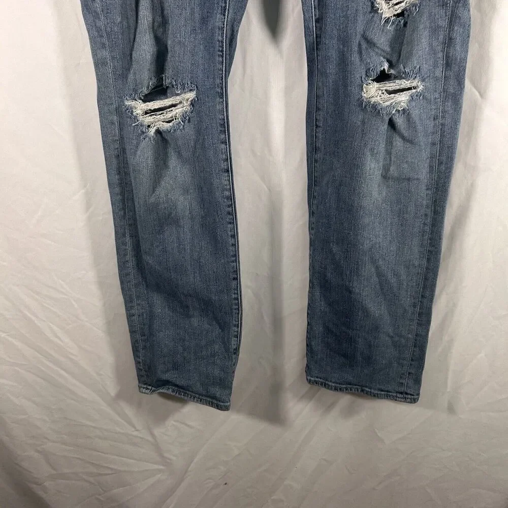 Abercrombie Fitch Jeans Men's 32x32 Light Wash Denim Kennan Straight Stretch